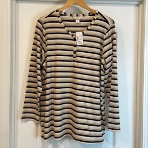 Christopher & Banks Long Sleeve Top. Size 1X.